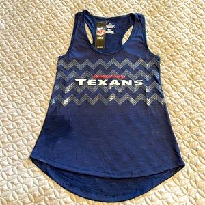 Houston Texans NFL Sequin Racerback High-Low Tank Size Small NWT
